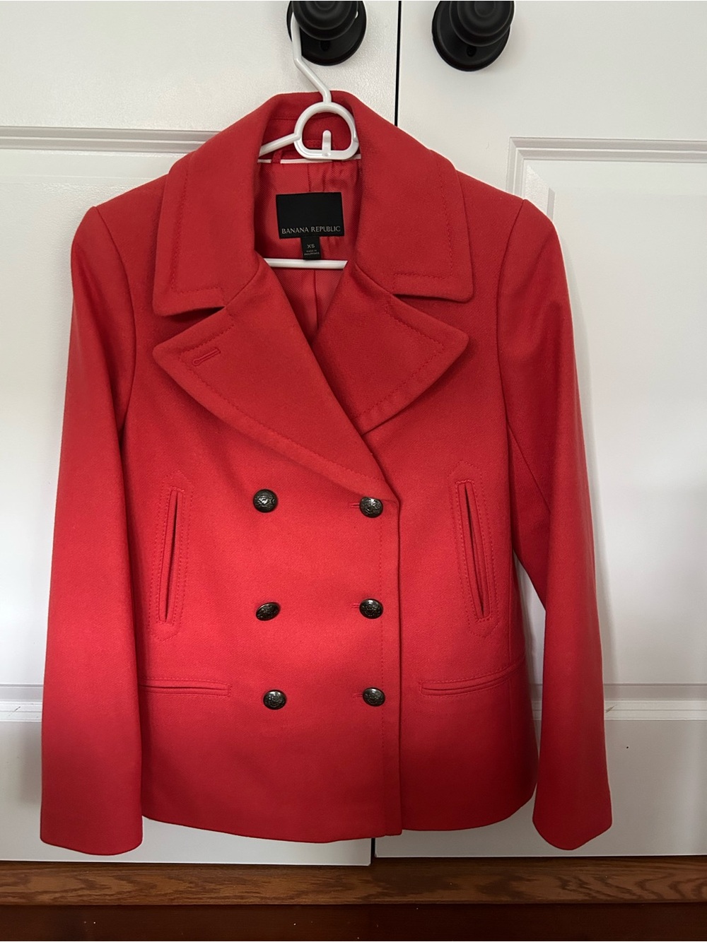 Banana Republic Melton Wool Classic Peacoat